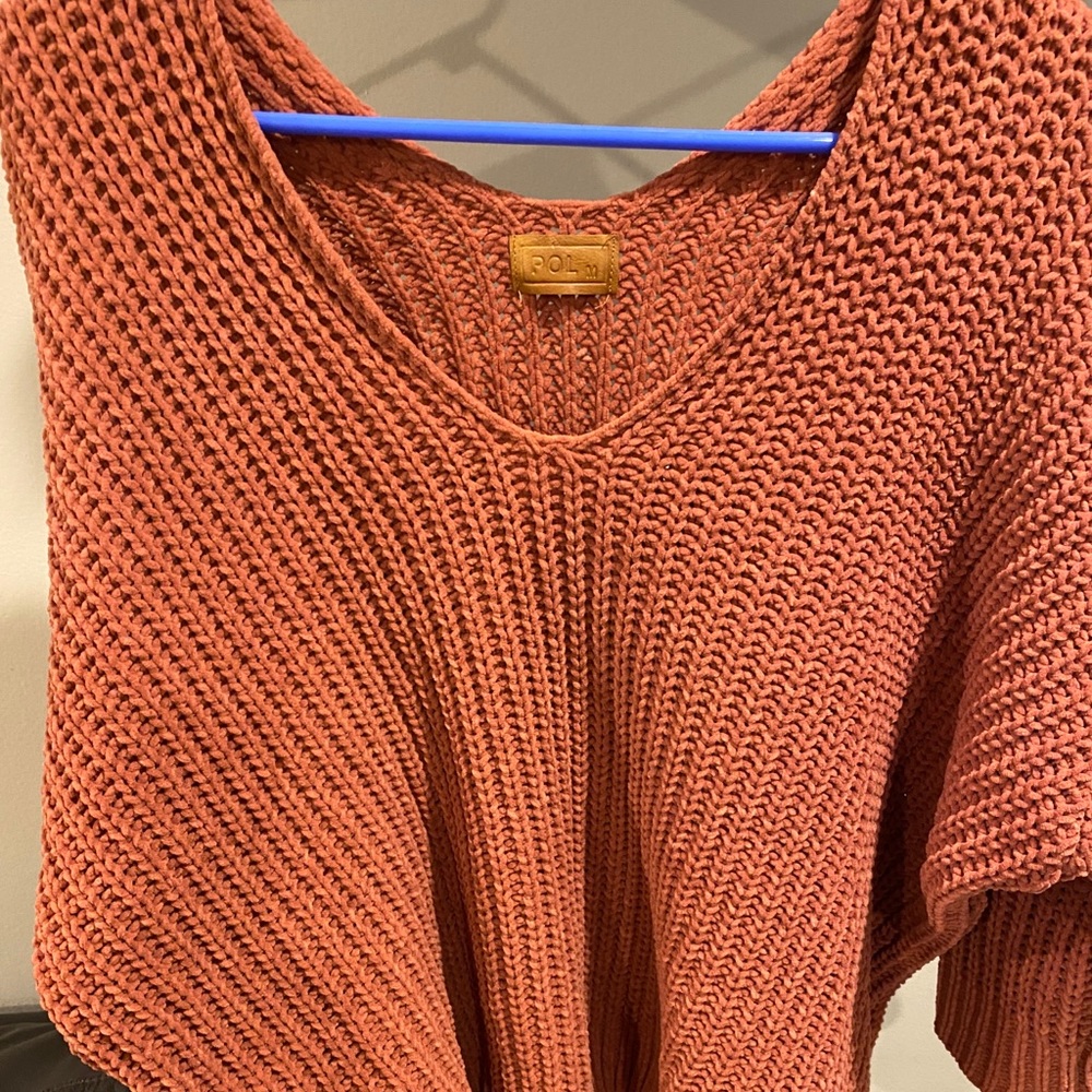 POL Chenille Oversized Sweater in Dusty Rose